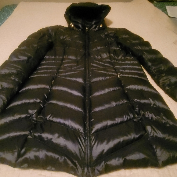 Ellen Tracy 90% Duckdown Black Beauty Elegant Delicate Womens Size Large - Picture 6 of 9